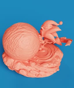 Sonic The Hedgehog Snowball | Christmas Figure 3d model