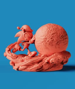 Sonic The Hedgehog Snowball | Christmas Figure 3d model