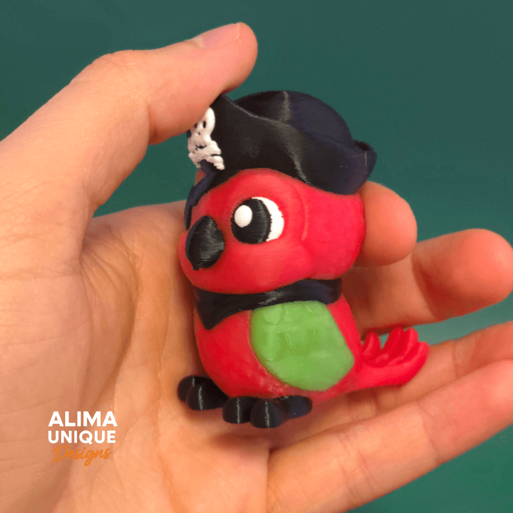 Little Parrot of the Caribbean / Keychain 3d model