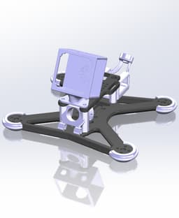 3.5-Inch Drone Frame 3d model