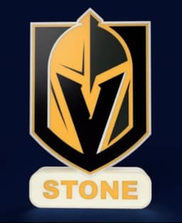 Vegas Golden Knights Sign – LED Strip Compatible 3d model