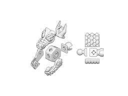 PrintABlok Dragon Articulated Robot Construction Toy 3d model