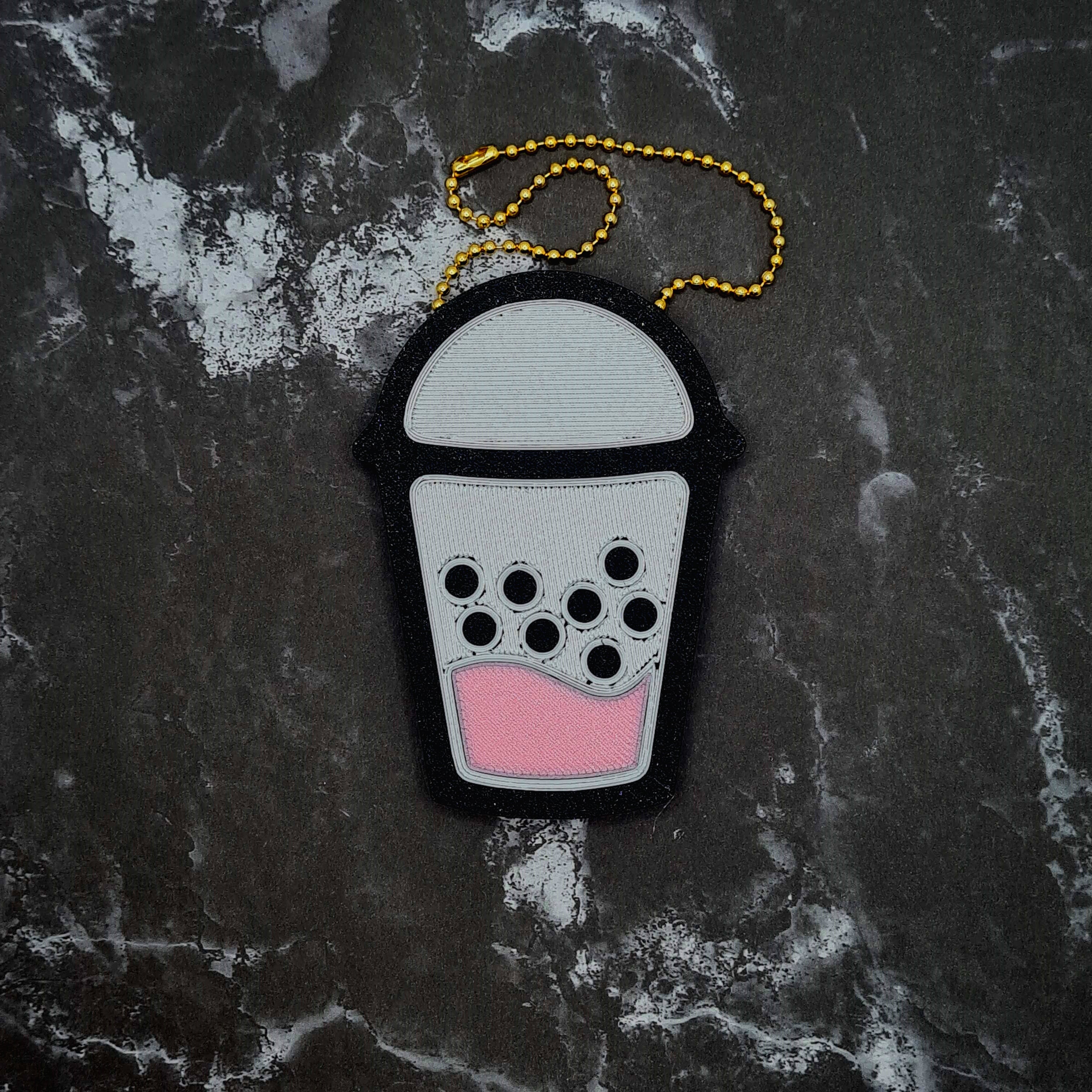 Boba (Bubble Tea) Charm 3d model