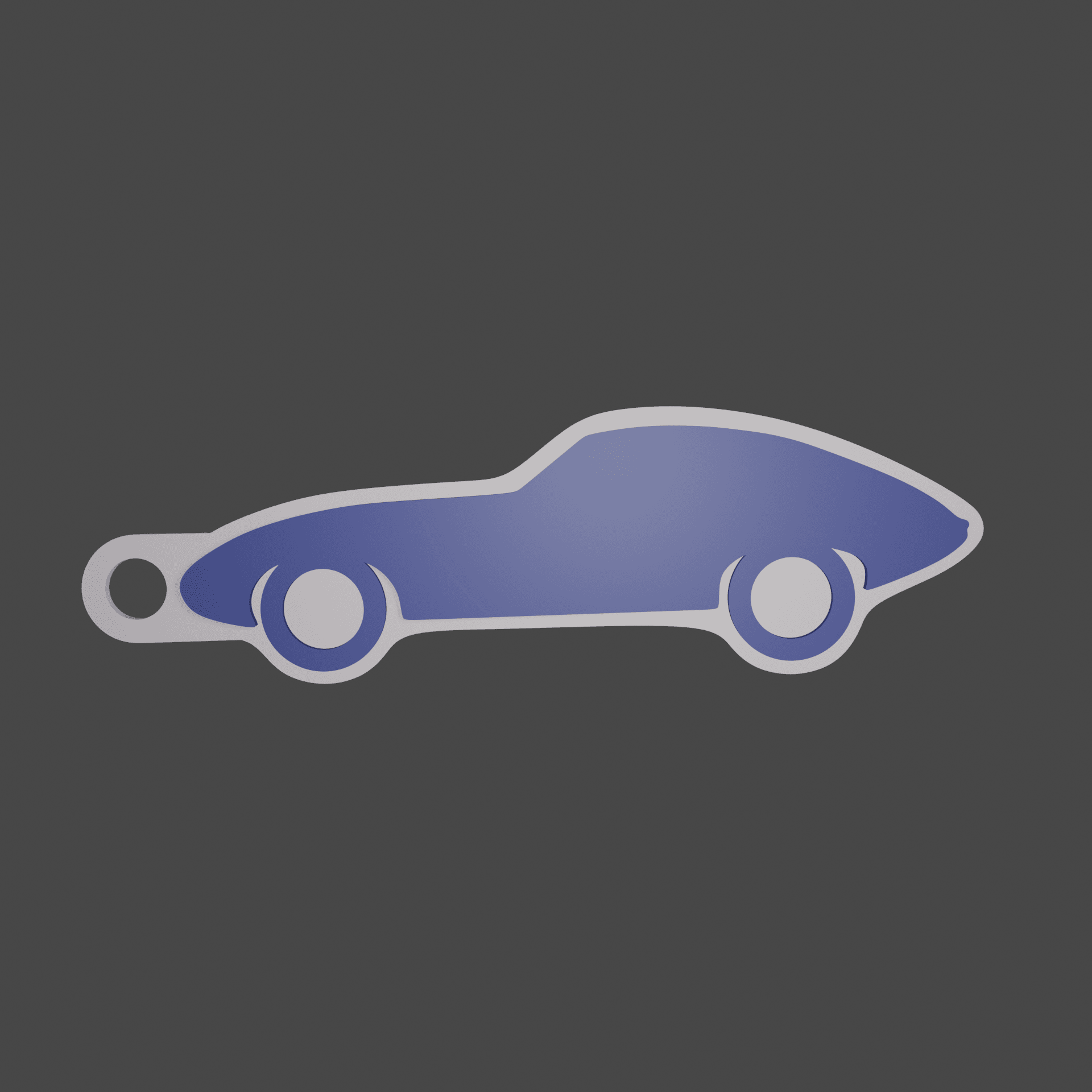 Jaguar E Type Keychain 3d model