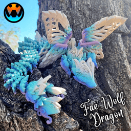 Fae Wolf Dragon 3d model
