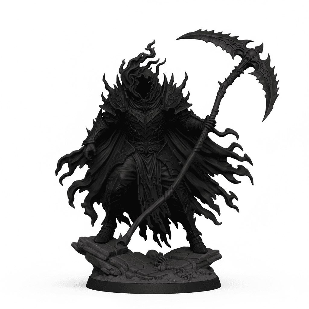 Shadow Reaper Cloaked Smoke Premium STL Design 3d model