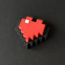 Yet another Minecraft heart clicker 3d model