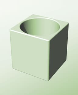 CS128-150 Stacking module bin for modern home decor 3d stl file 3d model