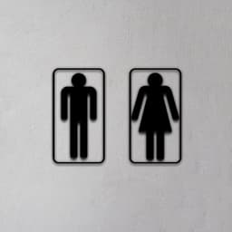 Toilet Sign 3d model