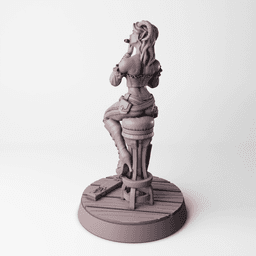 Tiefling Bard - Hellspawn Tabletop RPG Mini 3d model