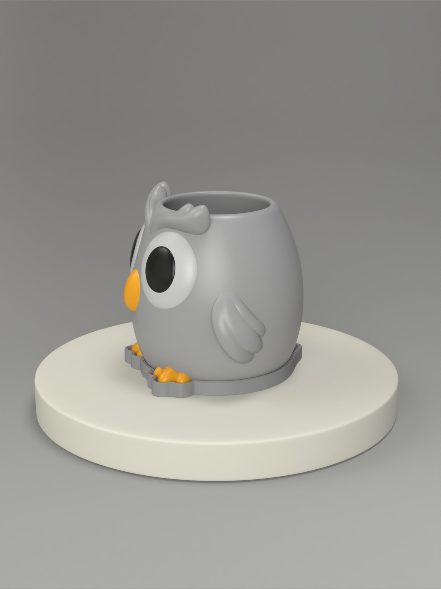 Mini Owl Animal Planter 3d model