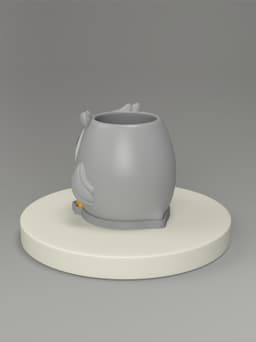 Mini Owl Animal Planter 3d model