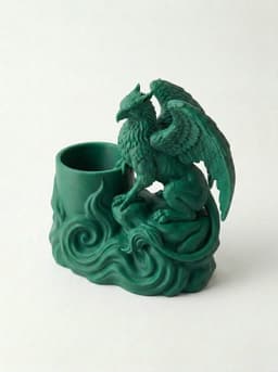 Griffin Guardian Stationery Organizer & Desk Sculpture 3d model