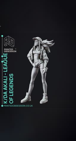 KDA Akali - LEAGUE OF LEGENDS - 30 cm model. 3d model