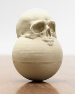 Rolling Skull 3d model