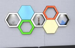 LED Hexagon Panels and Shelfs 3d model