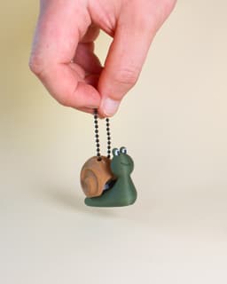 Snail Fidget Clicker Keychain 3d model