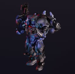 Cyber Warrior Rifle Infantry Unit 3d model
