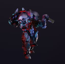 Cyber Warrior Rifle Infantry Unit 3d model
