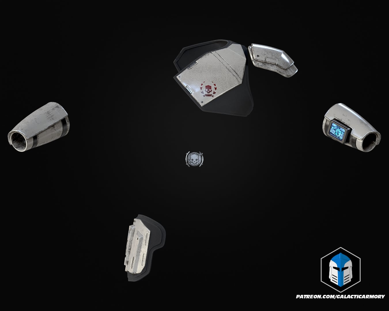 HD2 - UF-16 Inspector Armor - 3D Print Files 3d model