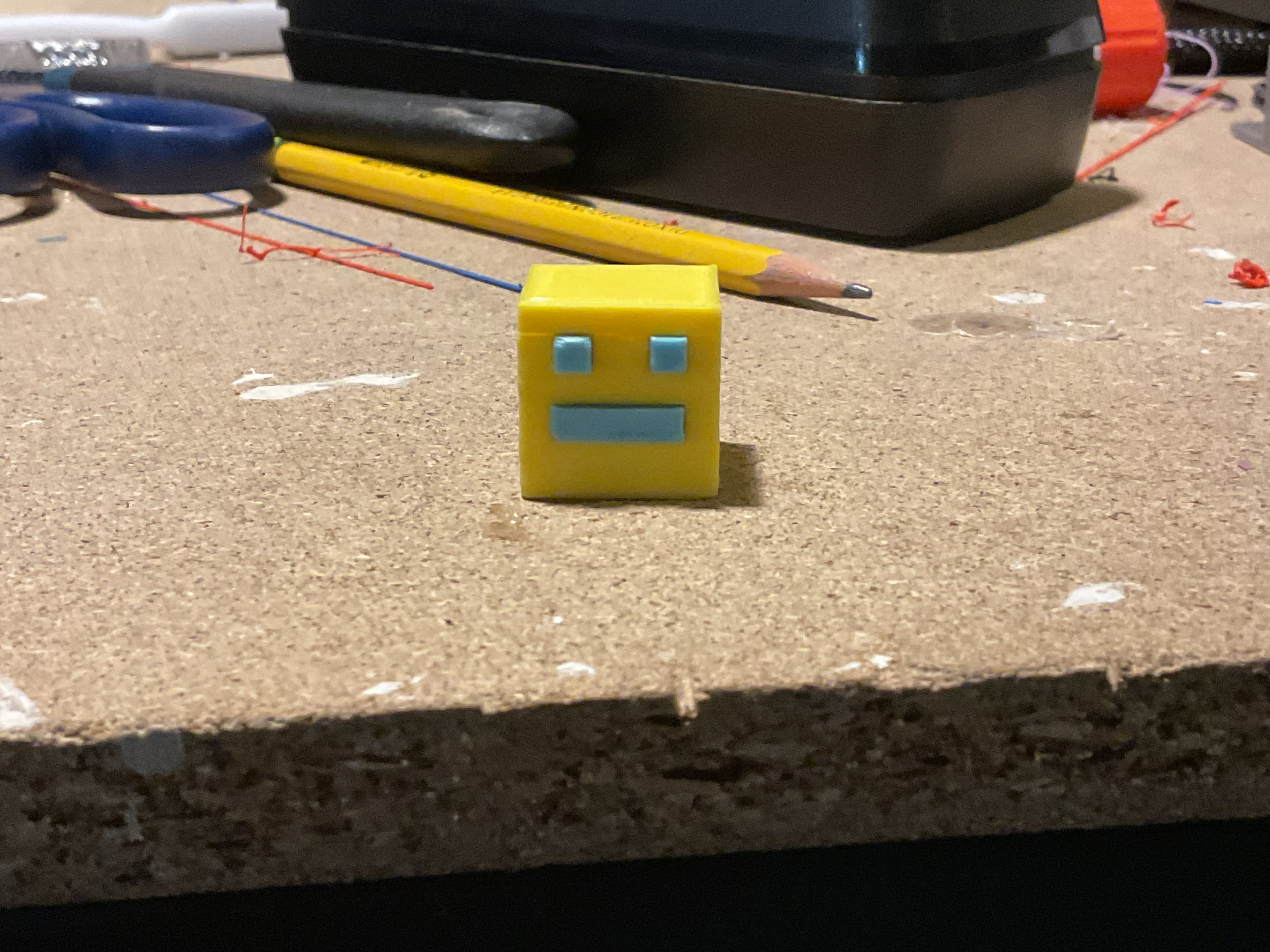Geometry Dash Cube 3d model