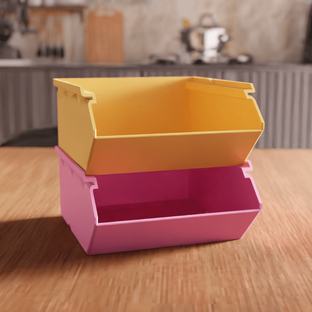 Modular Stacking Storage Bin Parts Organizer 3d model
