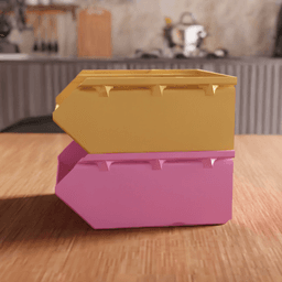 Modular Stacking Storage Bin Parts Organizer 3d model