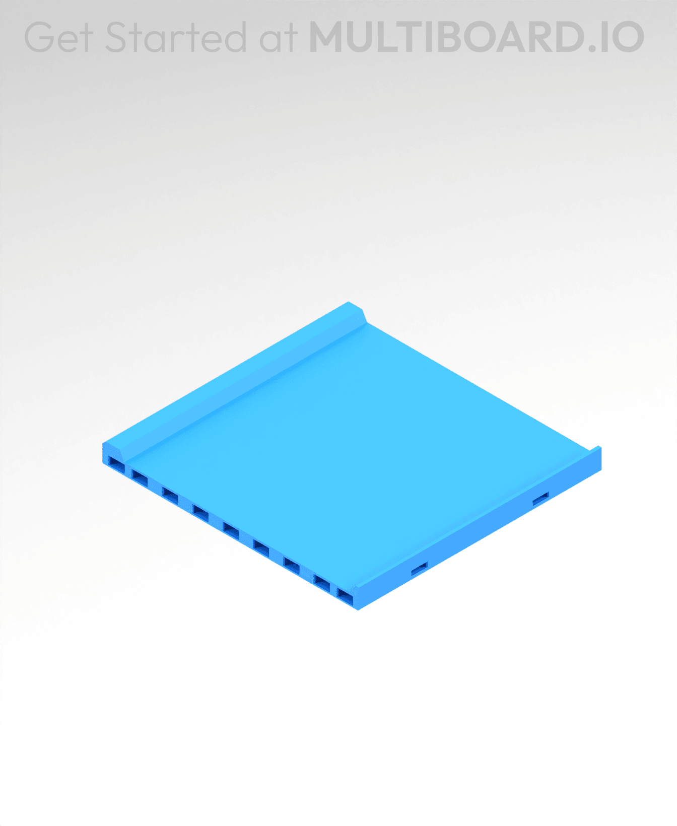 4x4 MU - Center - Modular Bolt-Locked Shelf 3d model