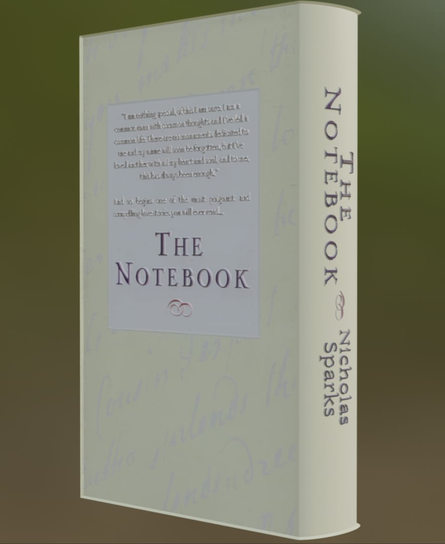 The Notebook - Book Litho 3d model