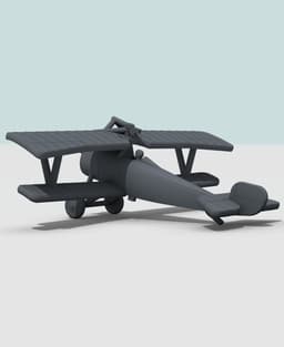 1:144 Nieuport 17bis (Vickers+Lewis) 3d model