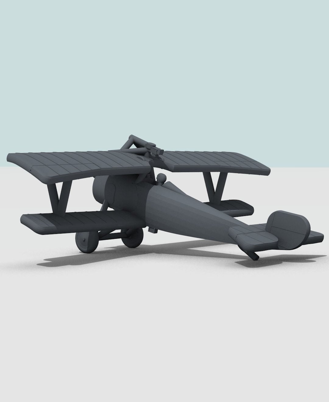 1:144 Nieuport 17bis (Vickers+Lewis) 3d model