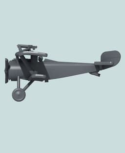 1:144 Nieuport 17bis (Vickers+Lewis) 3d model