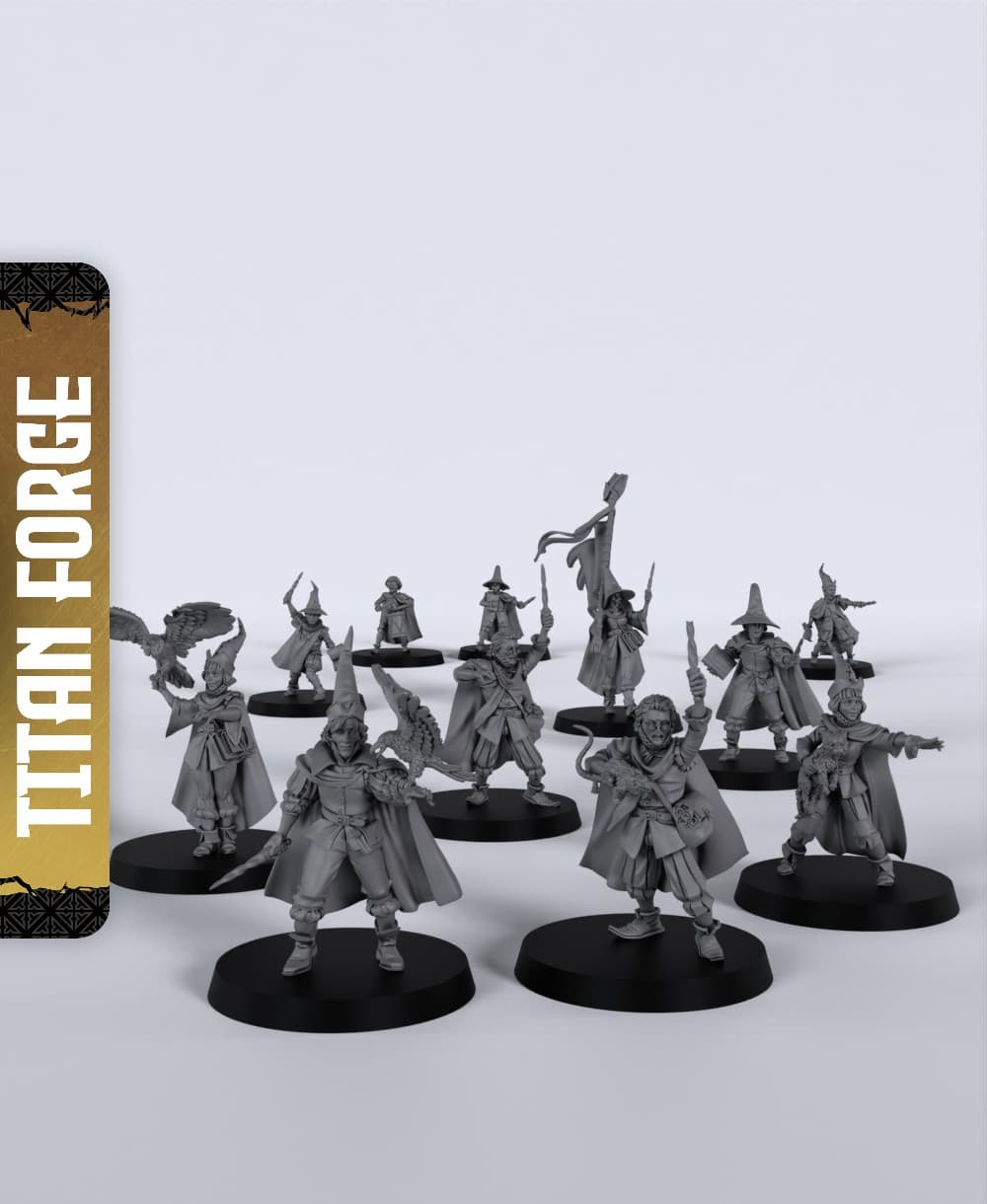 Apprentices - With Free Dragon - 5e DnD Inspired for RPG and Wargamers 3d model
