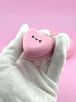 Clicky heart macaron keychain complete edition 3d model