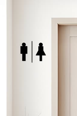 WC, Toilet Sign, Restroom 3d model