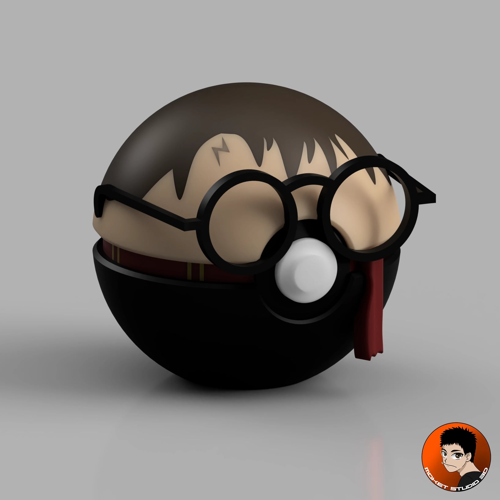 Harry Potter Pokeball 3d model