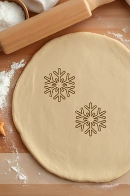 Snowflake Cookie Cutter, Biscuit Cutter 3d model