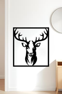 Deer Wall Art, Wall Decor, Home Decor 3d model