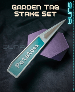 Garden Tag Stake Set 3d model