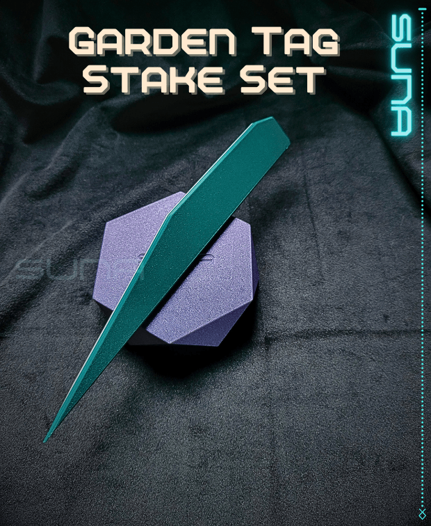 Garden Tag Stake Set 3d model