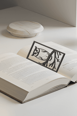 Owl Bookmark, Gift Idea 3d model
