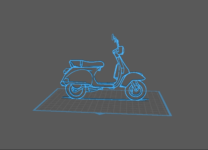 Vespa - Wall Art 3d model