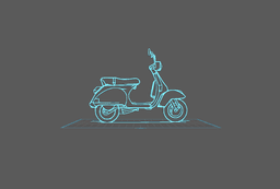 Vespa - Wall Art 3d model