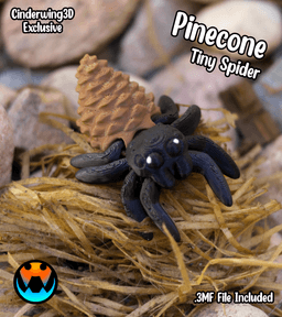 Tiny Spider Pinecone 3d model