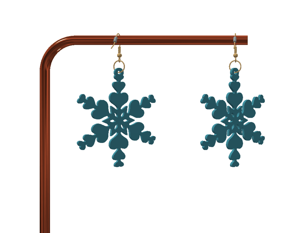Cute keychain / earrings 3d model