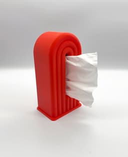 3D Printed Standing Tissue Box 3d model