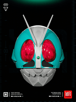 Kamen Rider Mask 3d Printer STL 3d model