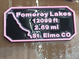 Mavericks Trail Badge Pomeroy Lakes 3d model