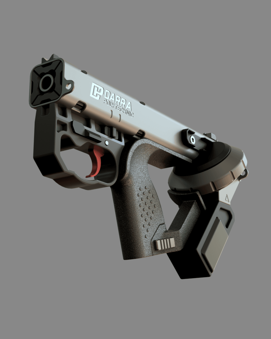 Cyberpunk 2077 DR-12 Quasar | Tech Revolver 3d model