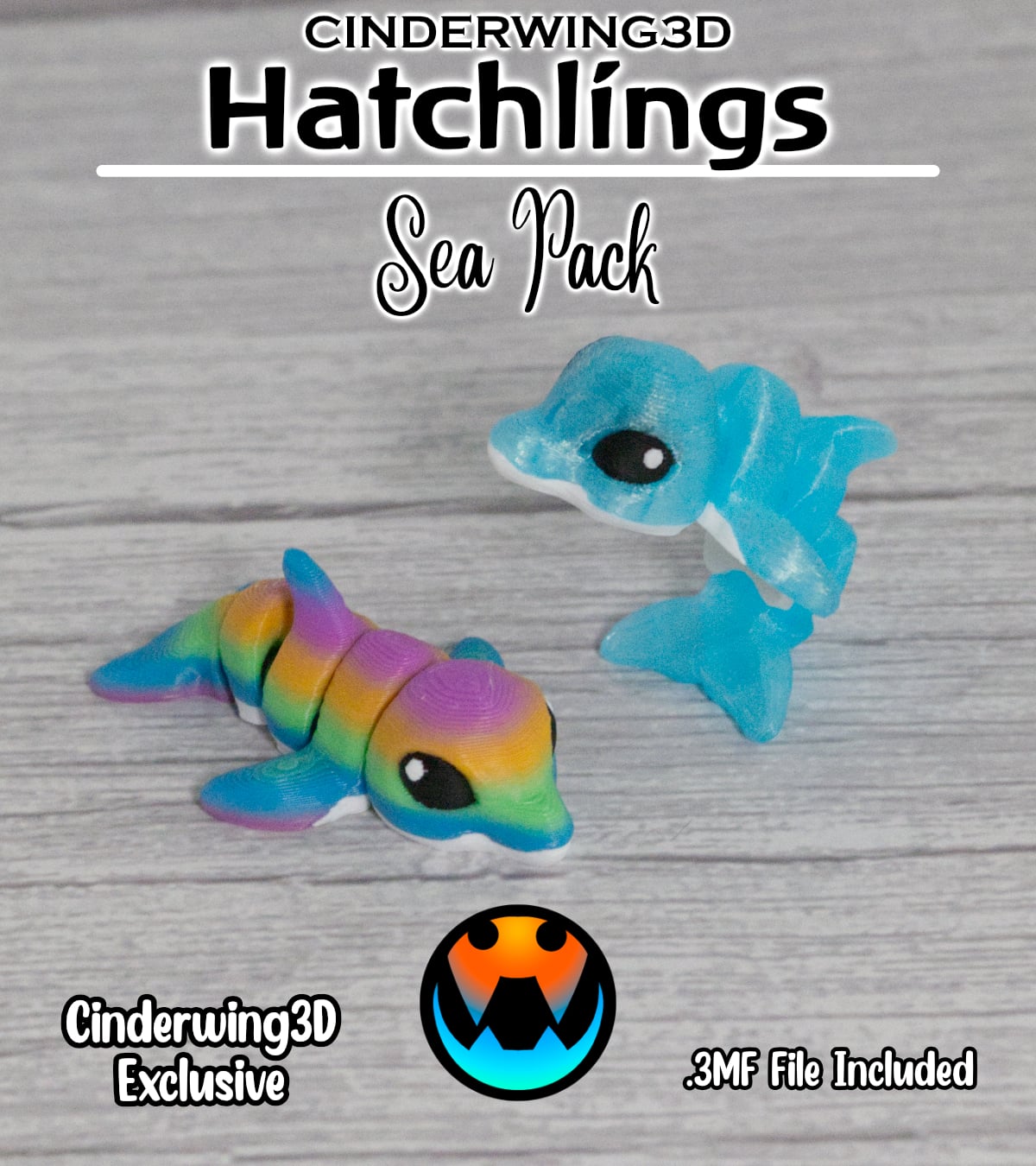 Dolphin - Cinder Hatchling 3d model